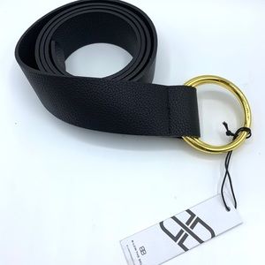 B-Low The Belt Designer Black and Gold Belt - Size L/XL New With Tags
